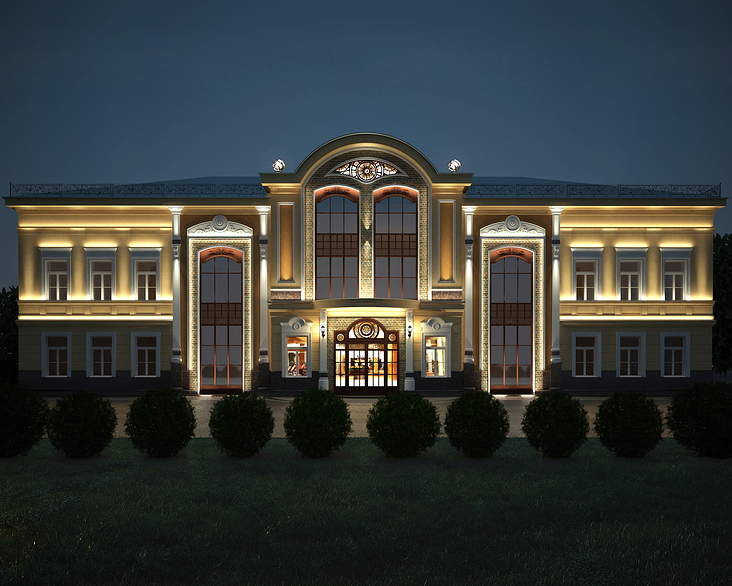 Fassadenbeleuchtung | Bürogebäude YAKIMANKA | Moskau | Russland
