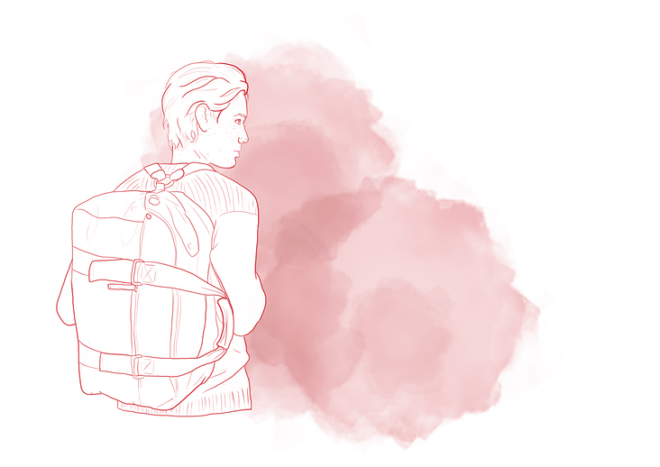 Boy with Backpack