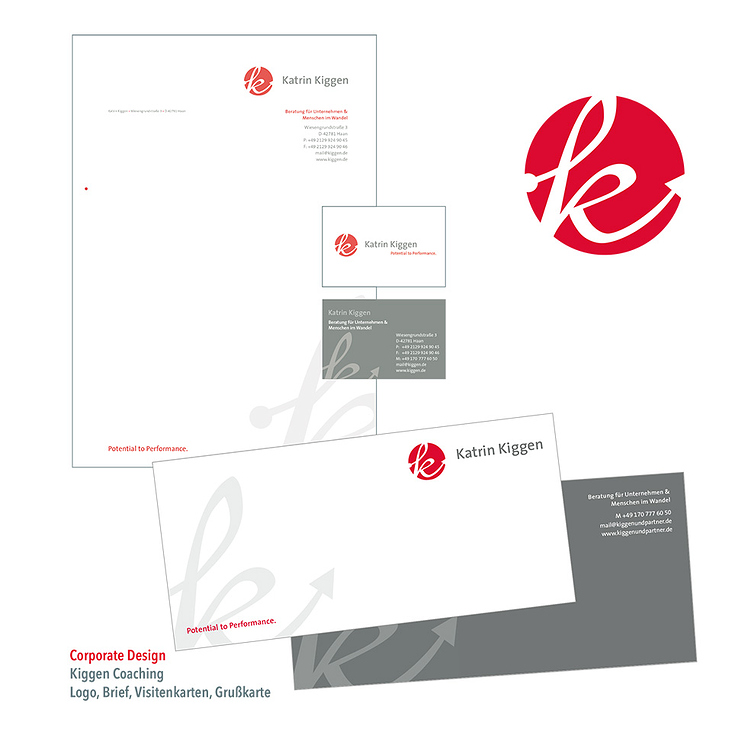 Kiggen Coaching | Logo, Briefpapier, Visitenkarten, Flyer