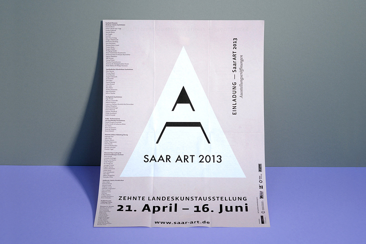 SAARART 2013 — Flyer und Plakat