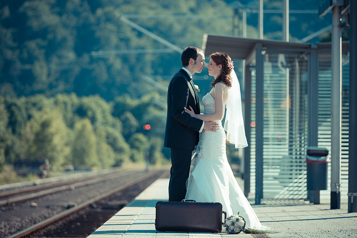 Hochzeitsshooting am Bahnhof in Neubrücke / Birkenfeld/ Pfalz