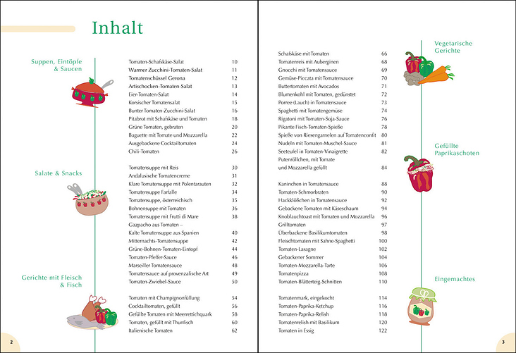 Dr. Oetker Kochbuch – Layout Buch, Gestaltung Illustrationen