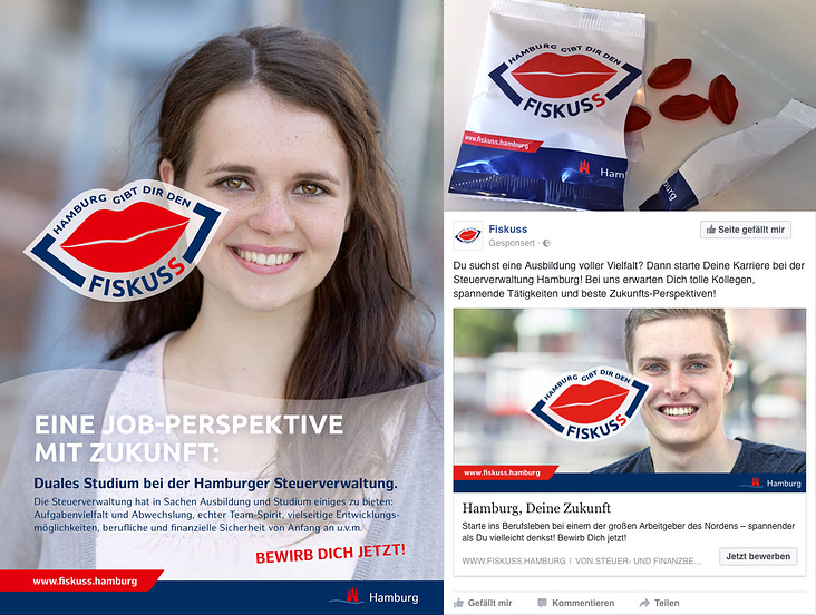Recruiting-Kampagne für die Steuerverwaltung Hamburg