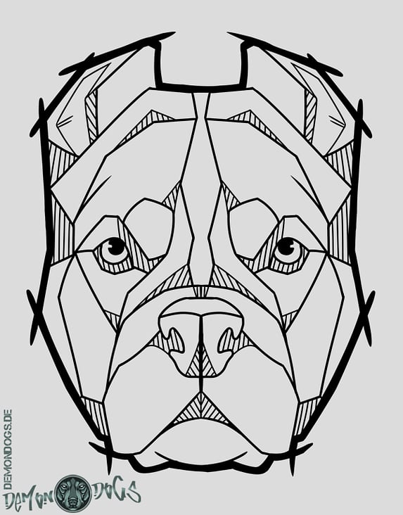 Splitterhunde – Pitbull – Shop Design – DemonDogs