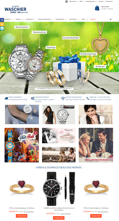 Juwelier Waschier – Online Juwelier Startseite