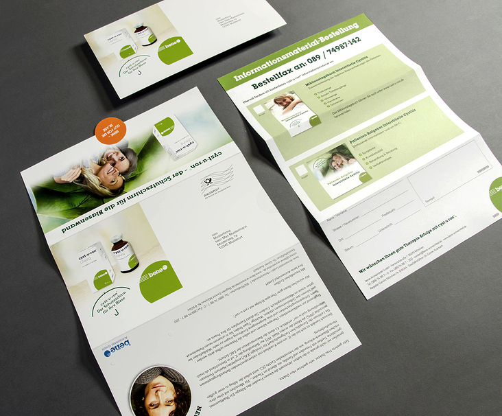 Corporatedesign für bene Arzneimittel GmbH, Mailing