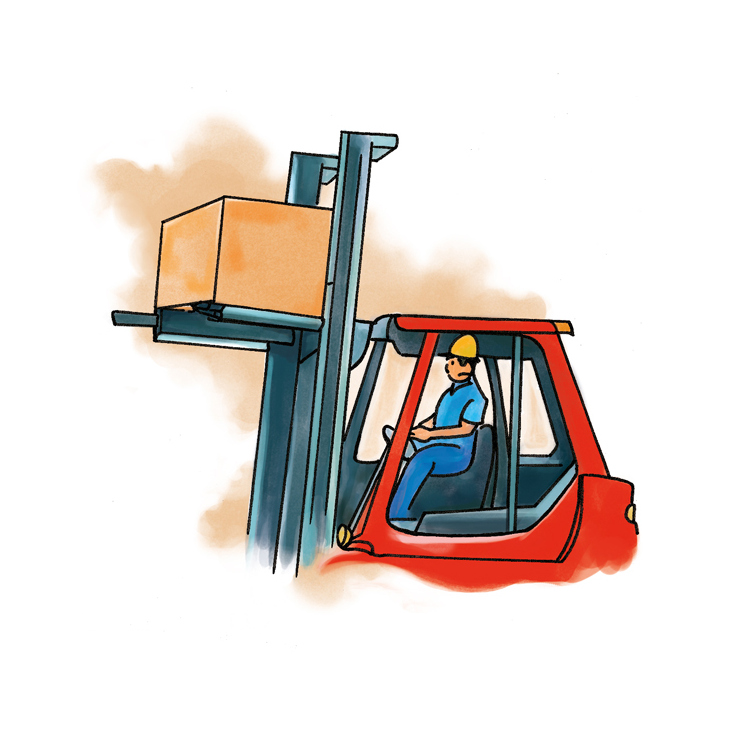 Illustration Broschüre: Verkehrswege