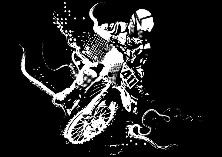 Shirtillustration: Motorcross