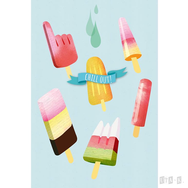 Chill out Icecream Poster