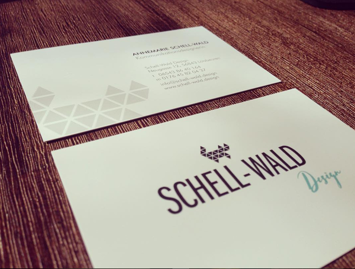 Visitenkarte Schell-Wald Design