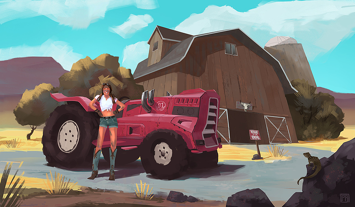 desert Farm tractor concept