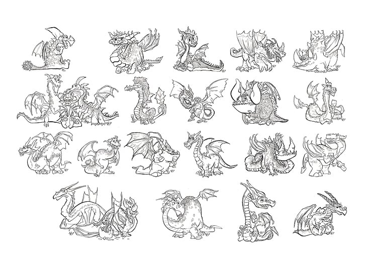 Ink Dragons