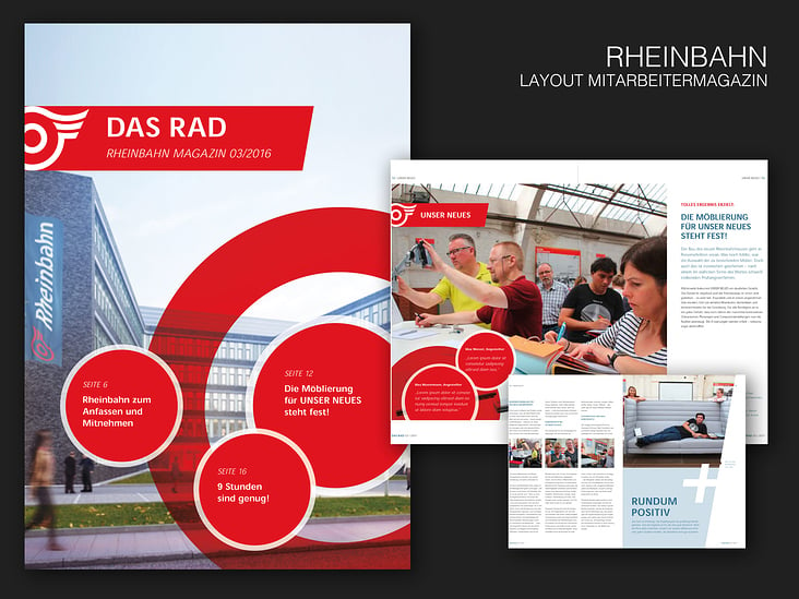 Rheinbahn – Layout Mitarbeitermagazin / Creative Direction