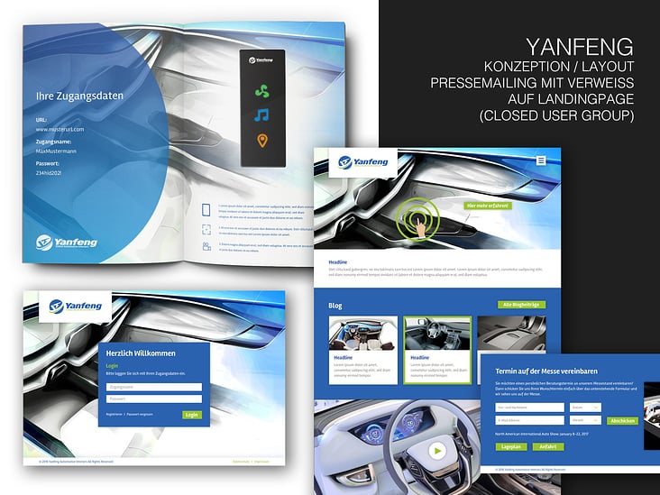 Yanfeng – Konzeption / Layout – Pressemailing
