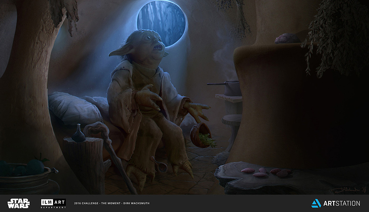 Yoda feels a great Disturbance in the Force