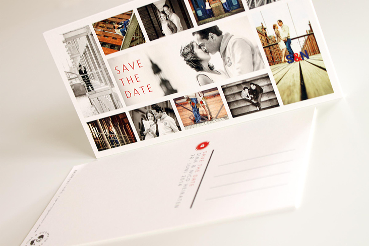 Postkarte / Hochzeitspapeterie / Save The Date