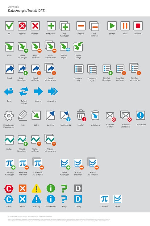 Individuell entwickelte Iconsätze differenzieren ein Unternehmen vom Mitbewerb (hier: Rennsport)