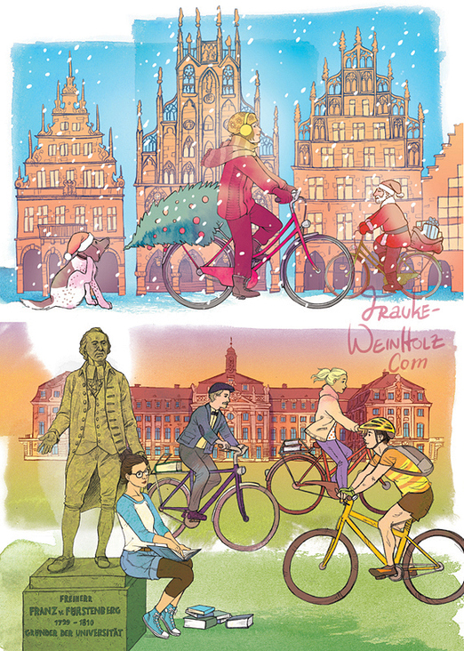 Postkarten für den Münstermitte Medienverlag