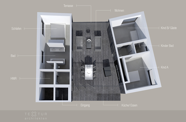 Rendering Grundriss 2