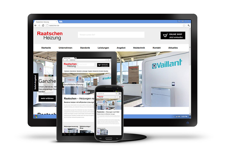 Raatschen Heizung – Responsive Webdesign