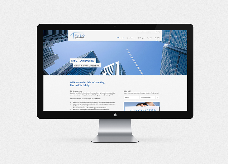 Corporate Design & Website für FaSo Consulting