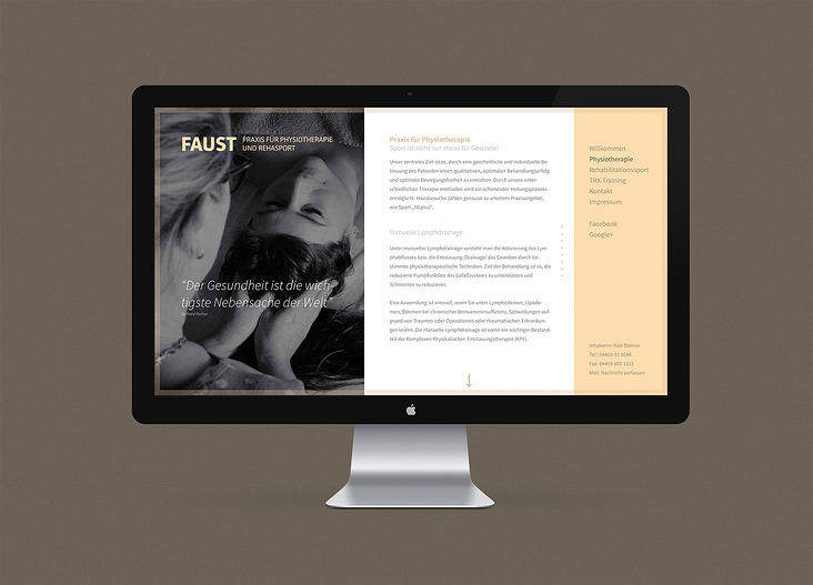 Corporate Design & responsive Website für FAUST