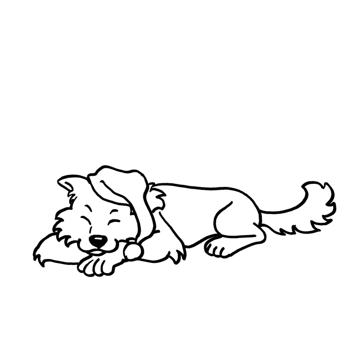 Illustration eines Klassenmaskottchens Wolf
