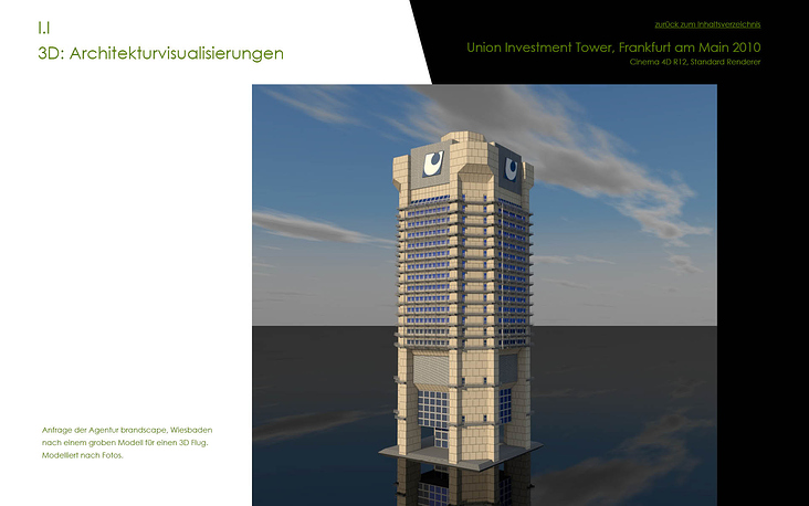 3D – Architektur – Frankfurt UI Tower