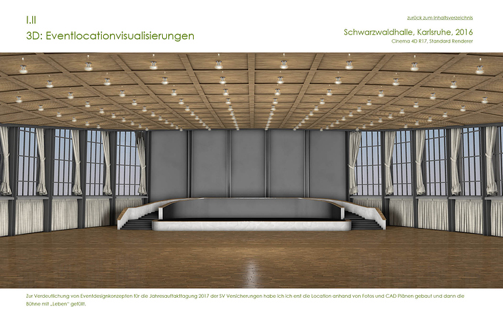 3D – Eventarchitektur – Karlsruhe Schwarzwaldhalle 1