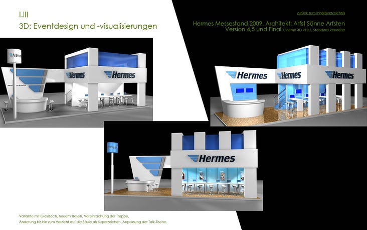 3D – Eventarchitektur – Messestand Hermes 5