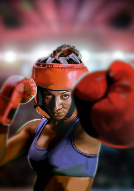 illustration sports boxer