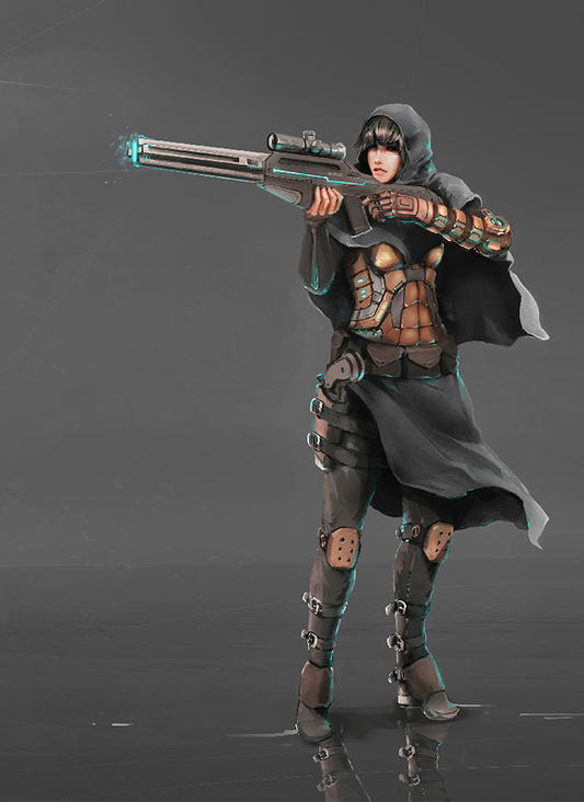 Charakter Illustration „Sniper“ für das Board Game „Rogue Squad“