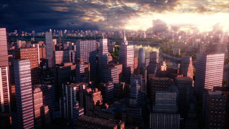 NYC City Rendering //sunset