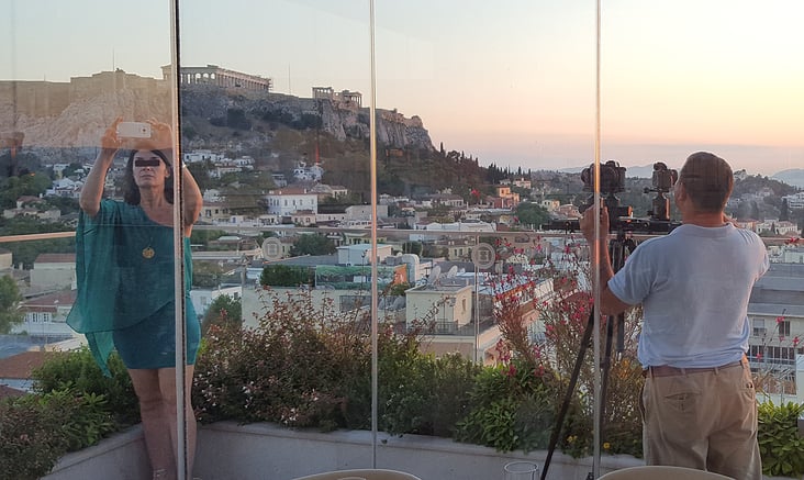 VR shooting in Athens