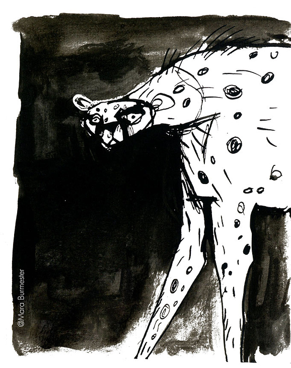„Gepard“(Illustration für einen Buchentwurf – Bilderbuch für Erwachsene)