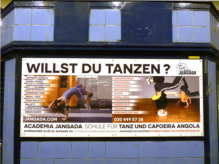 Plakat Akademia Jangada (U-Bahnhof) Kinder-und Erwachsenentanzkurse