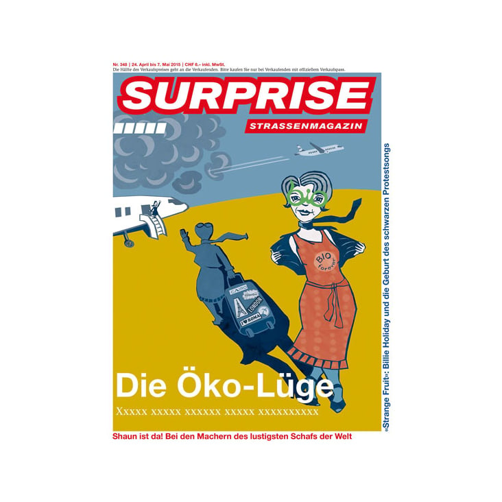 Coverbild für das Strassenmagazin Surprise