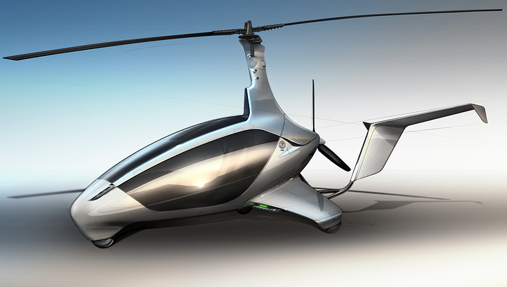 Designsketch of a gyrocopter