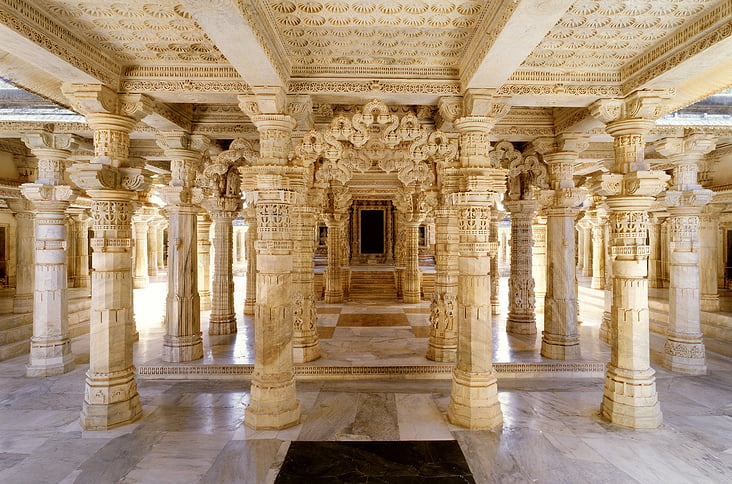 Dilwara Jain-Tempel, Mount-Abu; Bundesstaat Rajasthan