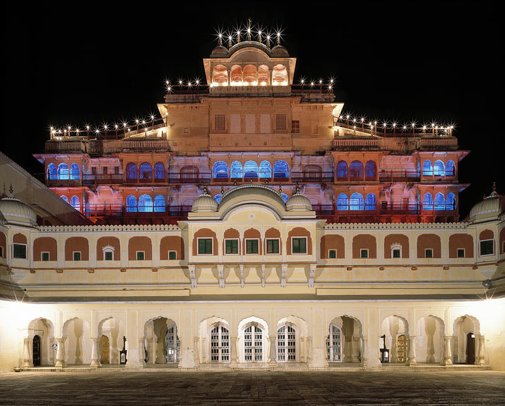 Chandra Mahal im City Palace, Jaipur; Bundesstaat Rajasthan
