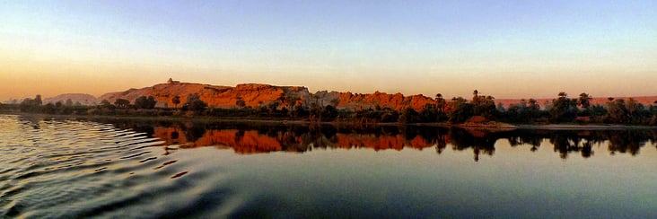 Morgenstimmung am Nil bei Assuan