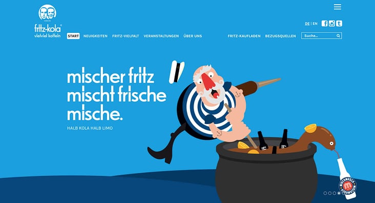 Fritz Kola Website