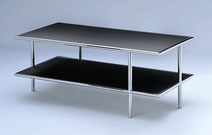 d tec ufo 93 couchtisch schwarz chrom