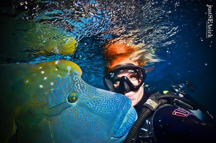 Underwater Wide Angle Portrait Photography