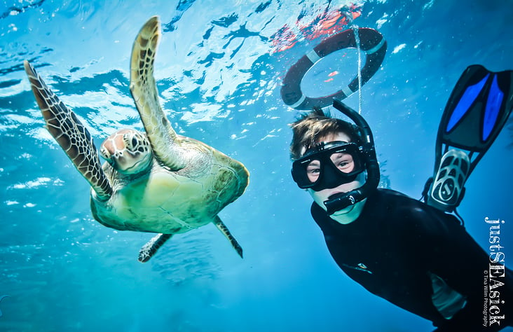 Underwater Wide Angle Portrait Photography