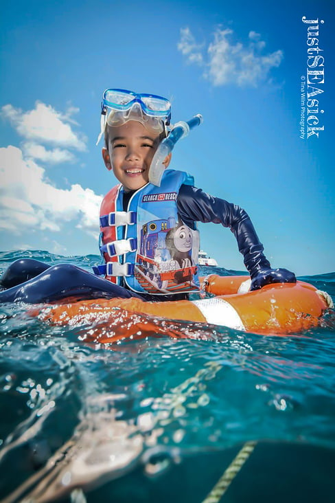 Underwater Wide Angle Portrait Photography