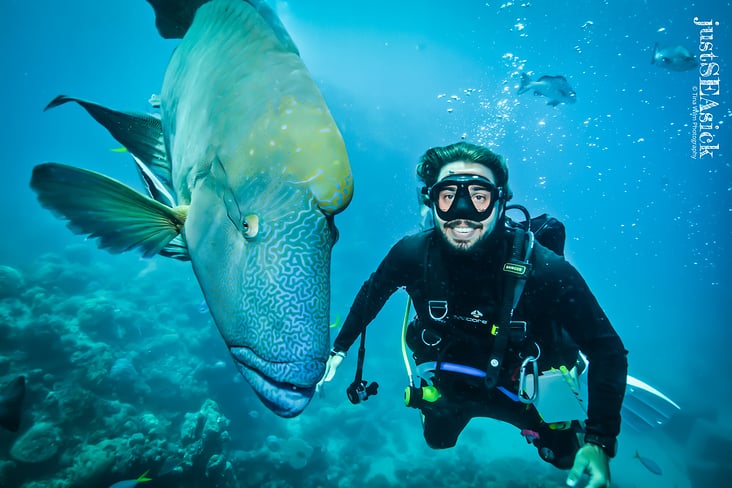 Underwater Wide Angle Portrait Photography