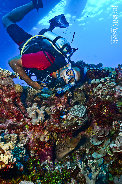 Underwater Wide Angle Portrait Photography