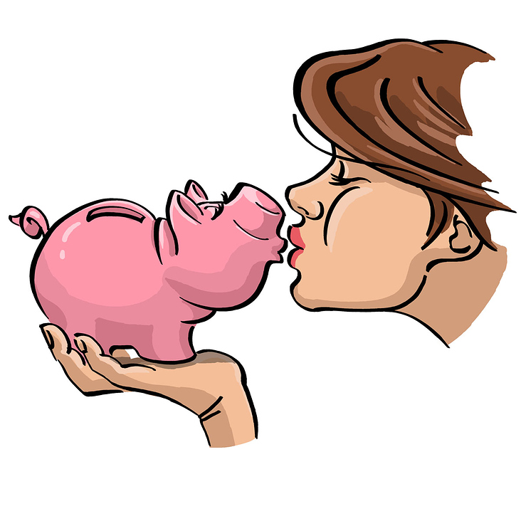 Illustration für Piixemto-Website – Fragespiel „Du und dein Geld“