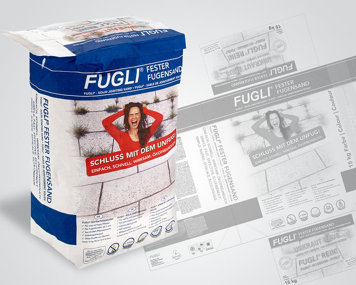 Verpackung // Sack 15 kg FUGLI® Fester Fugensand